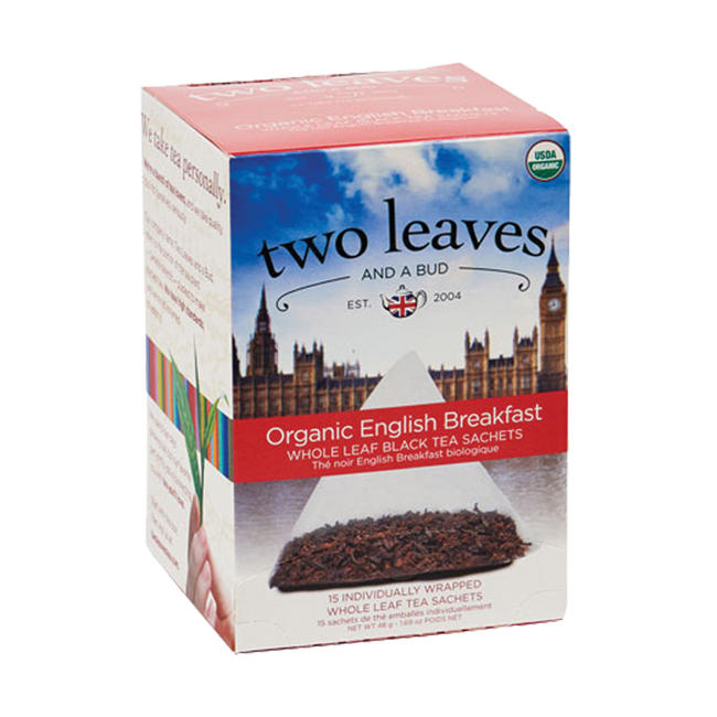 Two Leaves and a Bud Tea Organic English Breakfast 15 ct