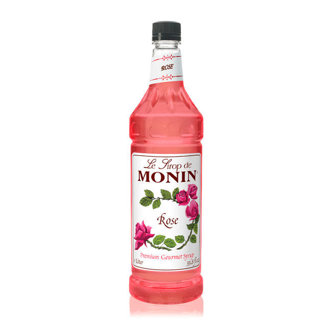 Monin Rose Syrup PET 1 ltr