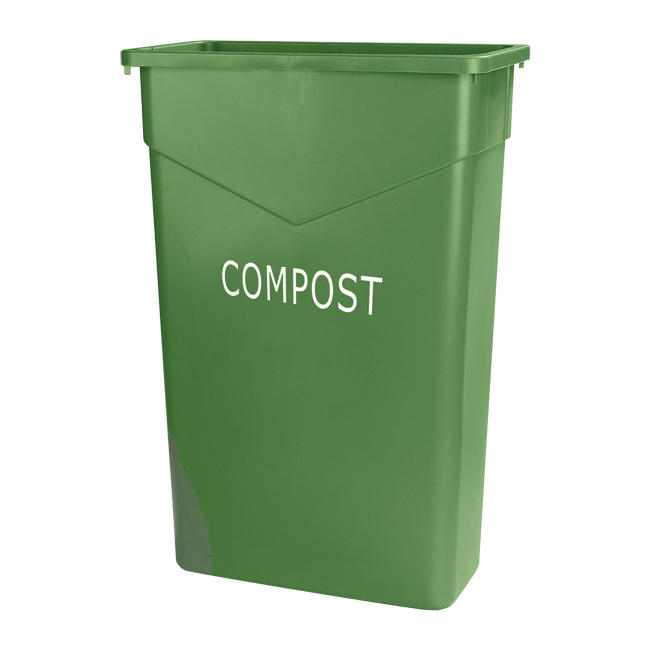Trimline Compost Waste Container Green 23 gal each