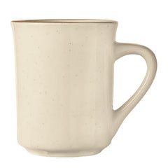 Desert Sand Mug Cream White with Brown Bands and Speckles 9.75 oz 3 dz