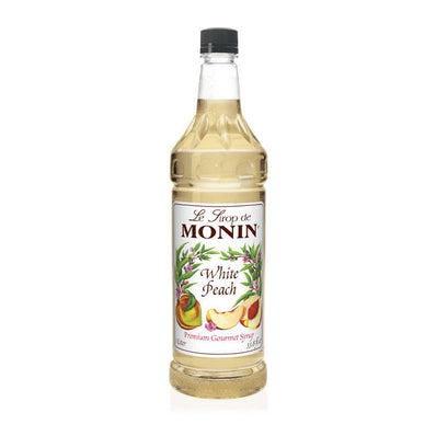 Monin White Peach Syrup PET 1 ltr