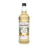 Monin White Peach Syrup PET 1 ltr