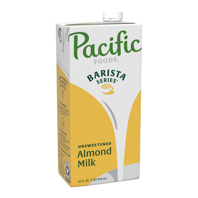 Pacific Foods Barista Series Almond Unsweetened Beverage 32 oz