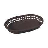 Oval Fast Food Basket - Black pk 12 ct