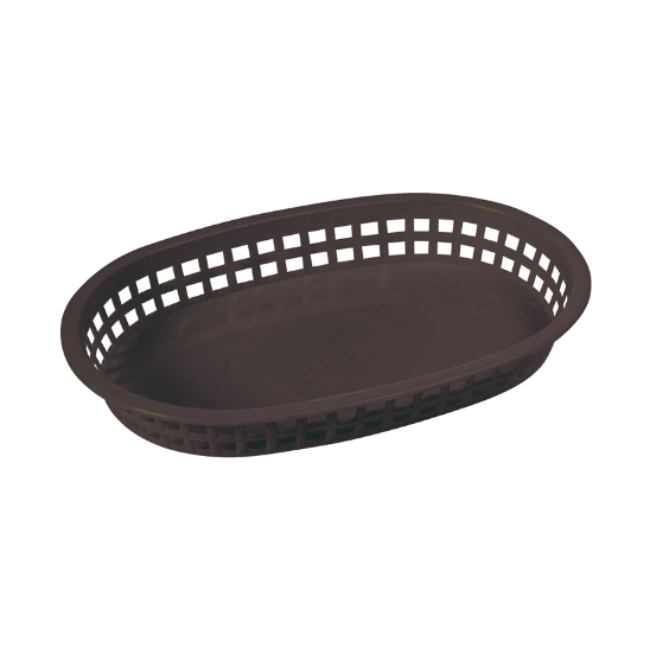 Oval Fast Food Basket - Black pk 12 ct