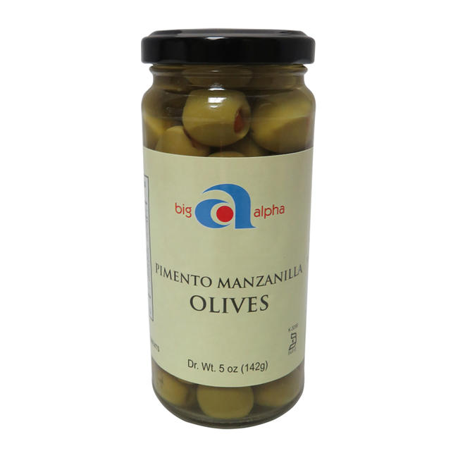 Big Alpha Olive Manzanilla Pimento Stuffed 240-260 ct per kg 5 oz