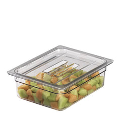 Camwear Food Pan Cover Fourth Size with Handle Clear each