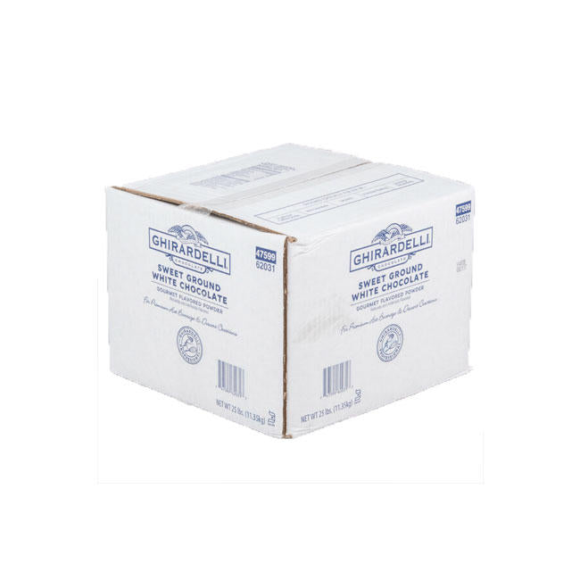 Ghirardelli Sweet Ground White Chocolate Powder 25 lb 25 lb