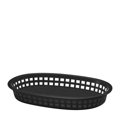 Chicago Platter Basket Oval Black 10 1/2" 3 dz