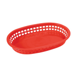 Oval Fast Food Basket - Red pk 12 ct