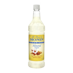 Monin Almond Syrup Sugar Free PET 1 ltr