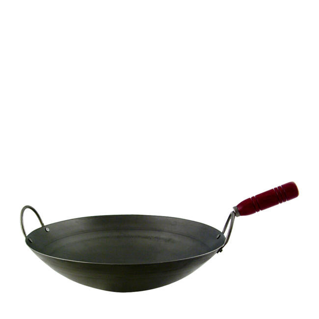 Wok with Wood Handle 14" each