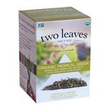 Two Leaves and a Bud Tea Organic Tropical Green 15 ct