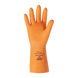 Latex Glove Orange Medium pk 1 pair