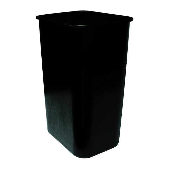 Soft-Sided Plastic Wastebasket Black 41 qt each