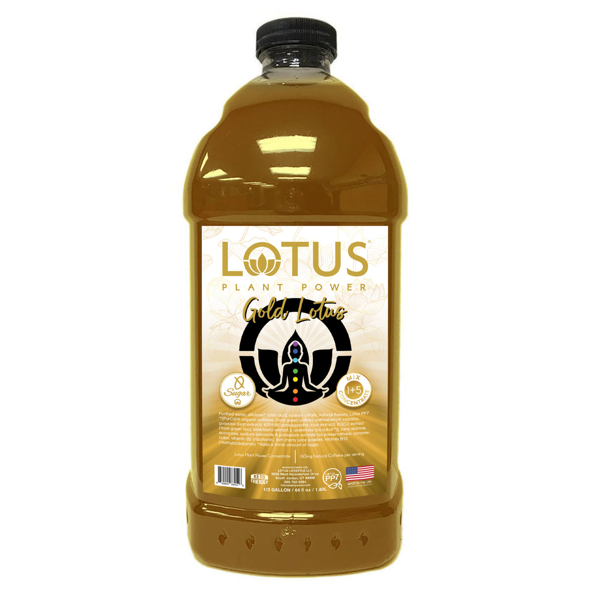 Lotus Zero Sugar Gold Plant Power Concentrate 64 oz