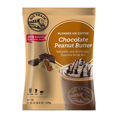 Big Train Chocolate Peanut Butter Blended Ice Coffee Mix 3.5 lb