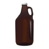 Growler with Lid Amber 64 oz 6 ct