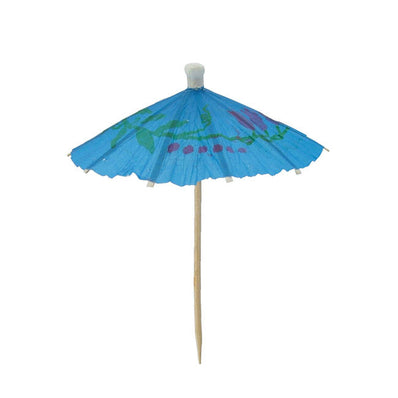 Parasol Cocktail Pick Assorted Colors 4" pk 144 ct