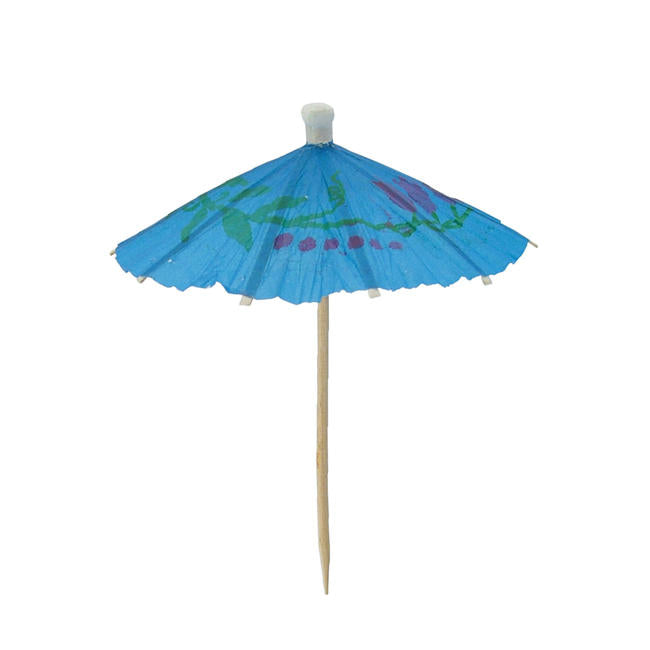 Parasol Cocktail Pick Assorted Colors 4" pk 144 ct
