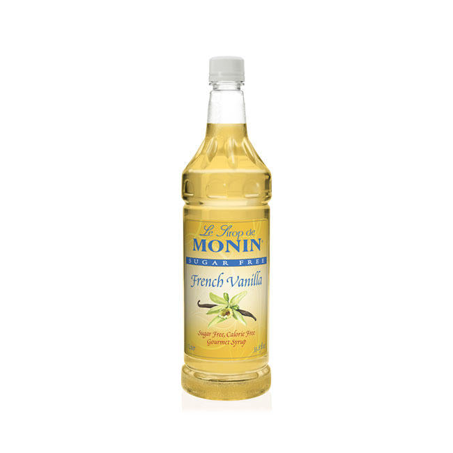 Monin French Vanilla Sugar Free Syrup PET 1 ltr