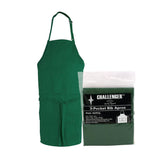 Full Bib 3-Pocket Apron Hunter Green each