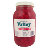 Royal Willamette Red Maraschino Cherry with Stem 128 oz