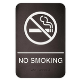 "No Smoking" Sign Braille - Black each