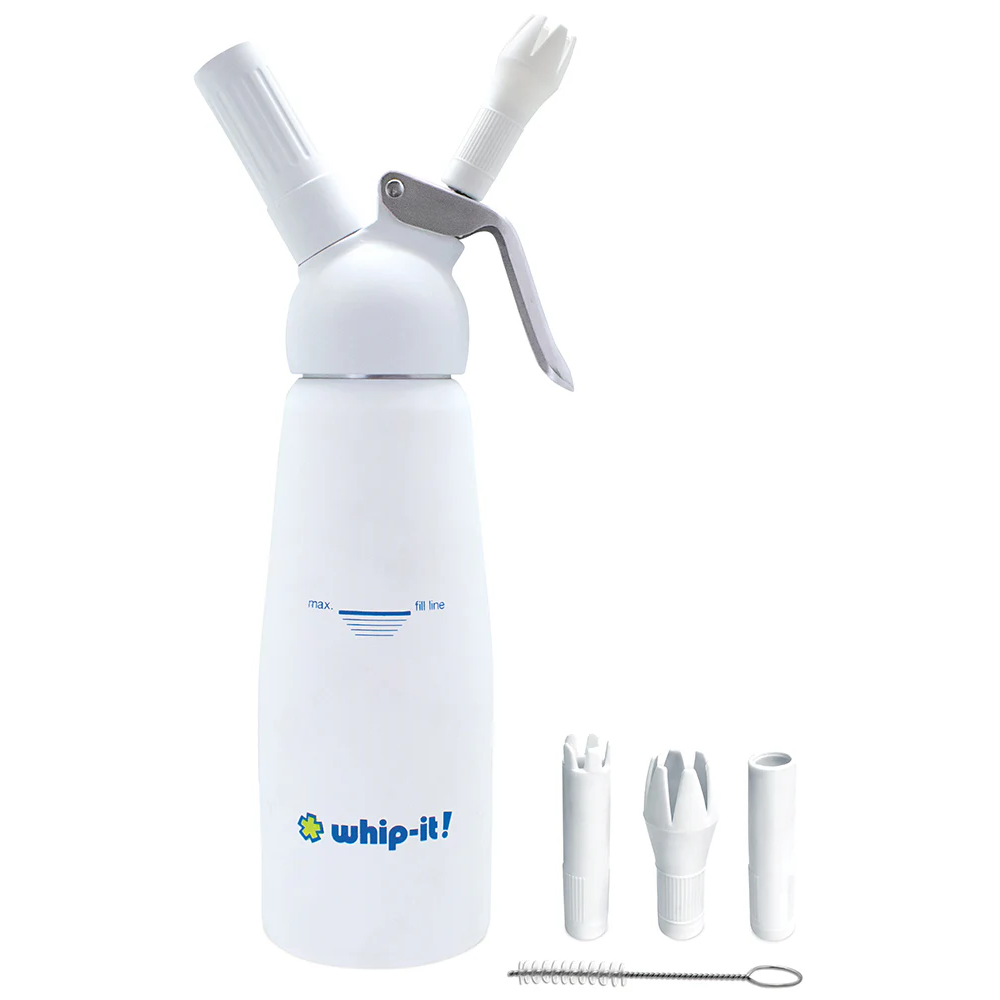 whip-it! Whipped Cream Dispenser 1/2L Armor Disp: White Rubberized Body 1 ea