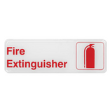 "Fire Extinguisher" Sign - White each