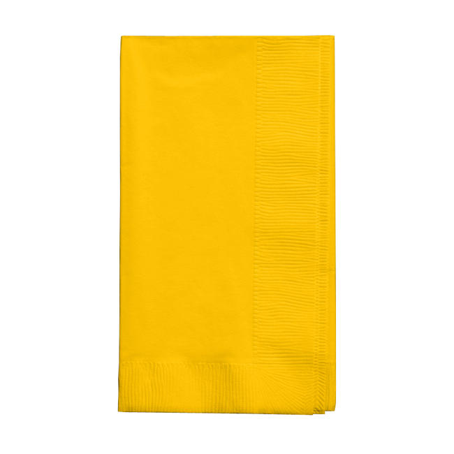 Napkin 2-Ply School Bus Yellow 100 ct