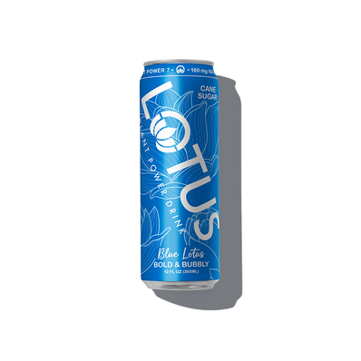 Lotus Plant Power Pure Cane Sugar Blue Drink 12 oz