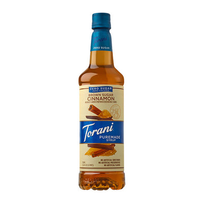 Torani Brown Sugar Cinnamon Puremade Zero Sugar  Syrup PET 750 ml
