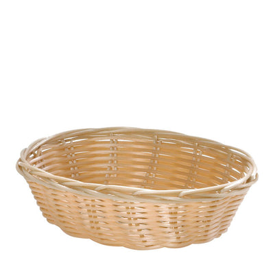 Handwoven Basket Oval Natural 9" 1 dz