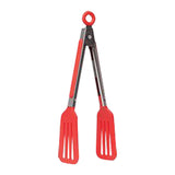 Dual-Blade Slotted Flipper Tongs 8" each