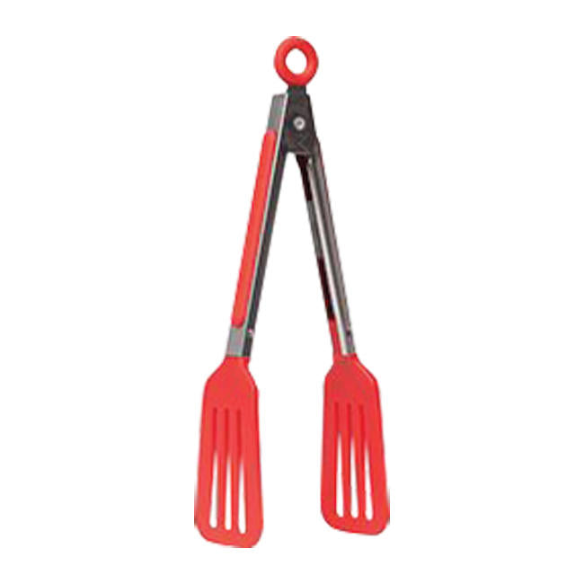 Dual-Blade Slotted Flipper Tongs 8" each