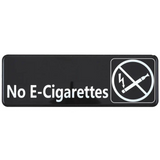 "No E-Cigarettes" Sign - Black each
