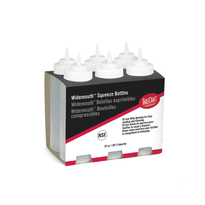 Squeeze Bottle Natural 32 oz 6 ct