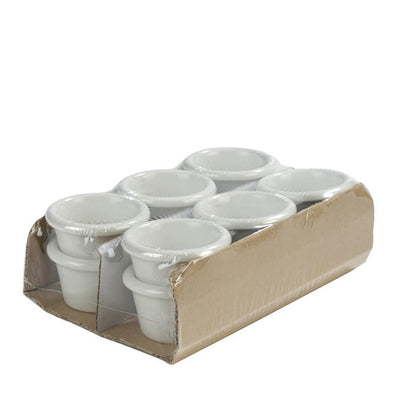 Ramekin Fluted Bone 4 oz 12 ct