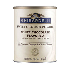 Ghirardelli Sweet Ground White Chocolate Powder Can 3.12 lb