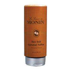 Monin Sea Salt Caramel Toffee Sauce Squeeze Bottle 12 oz