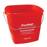 PuraPail Sanitizing Utility Bucket Square Red 6 qt each