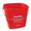 PuraPail Sanitizing Utility Bucket Square Red 6 qt each