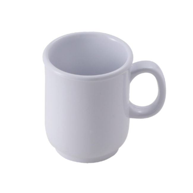 Bulbous Mug White 8oz pk 1 dz