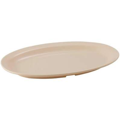 Melamine Platter Oval Tan pk 1 dz
