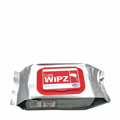 Cafe Wipz Coffee Equipment Cleaning Wipes 100 ct