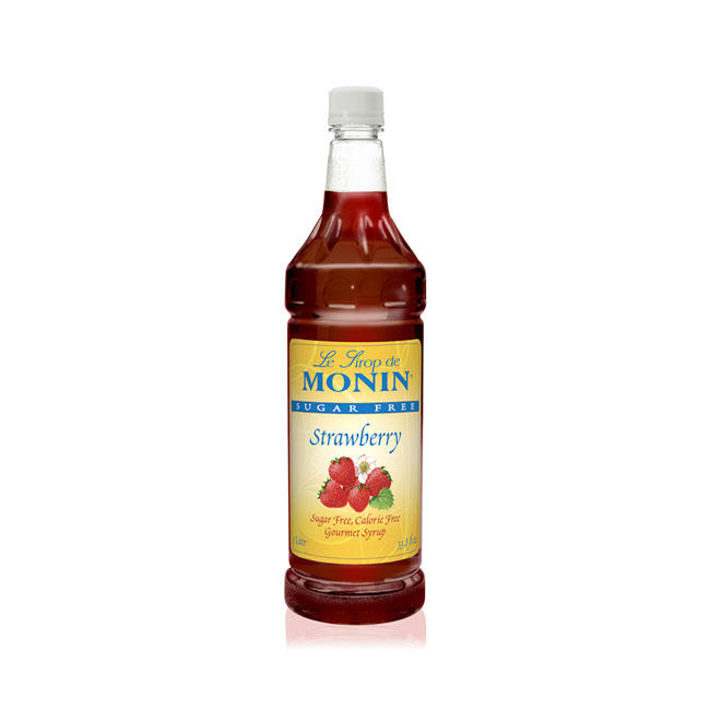 Monin Strawberry Sugar Free Syrup PET 1 ltr