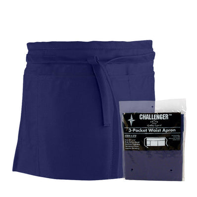 3-Pocket Waist Apron Navy Blue each