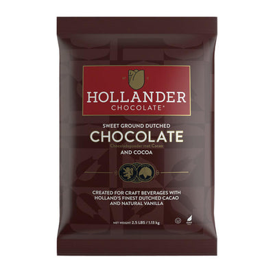 Hollander Barista Sweet Ground Dutched Chocolate Powder 2.5 lb