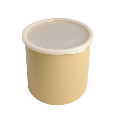 Crock with Lid Beige 2.7 qt each